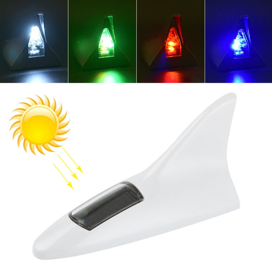 Lumière d'alarme solaire à aileron de requin haute position (blanc)