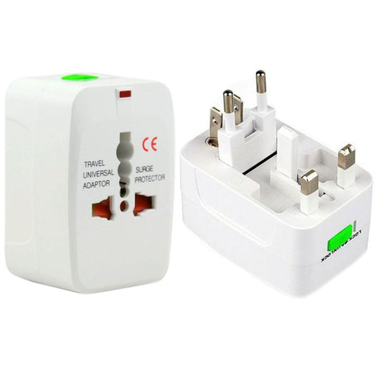 Plug Adapter, Universal EU US UK AU Travel AC Power Adaptor Plug(White) by buy2fix