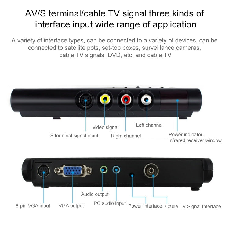 HD LCD TV-Box with Remote Control, TV (PAL-BG+PAL-DK)(Silver) - Consumer Electronics by buy2fix | Online Shopping UK | buy2fix