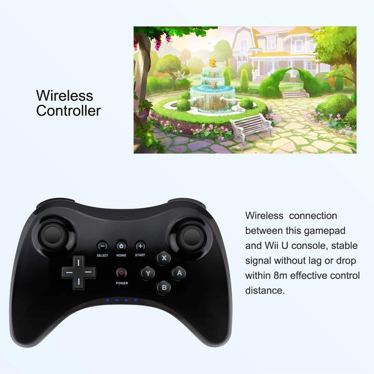 High Performance Pro Controller for Nintendo Wii U Console(Black) by buy2fix