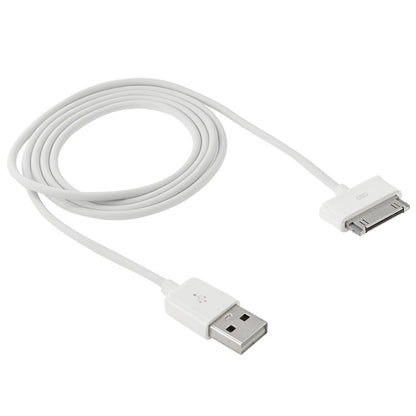 1m 30 Pin to USB Data Charging Sync Cable, For Galaxy Tab 7.0 Plus / Galaxy Tab 7.7 / Galaxy Tab 7 / P1000 / Galaxy Tab 10.1 / P7100 / Galaxy Tab 8.9 / P7300 / Galaxy Tab 10.1 / Galaxy Note 10.1 / Galaxy Note 8.0(White) - Micro USB Cable by buy2fix | Online Shopping UK | buy2fix