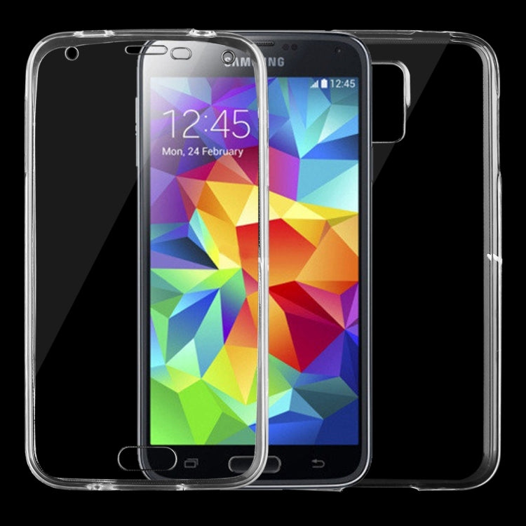 For Galaxy S5 / G900 0.75mm Double-sided Ultra-thin Transparent TPU Protective Case (Transparent) by buy2fix
