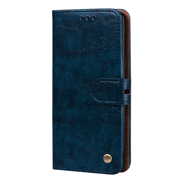 For Galaxy S9 Oil Wax Texture Horizontal Flip Leather Case with Holder & Card Slots & Wallet(Blue) - Galaxy Phone Cases by buy2fix | Online Shopping UK | buy2fix