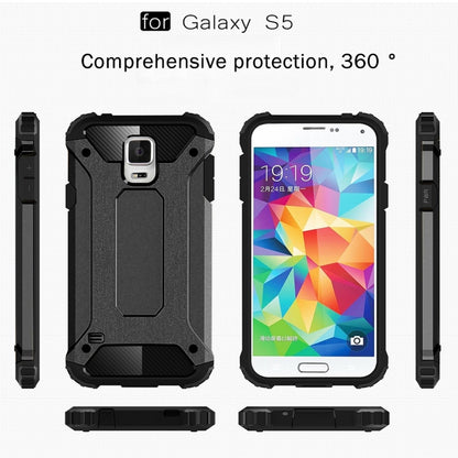 For Galaxy S5 / G900 Tough Armor TPU + PC Combination Case(Black) by buy2fix