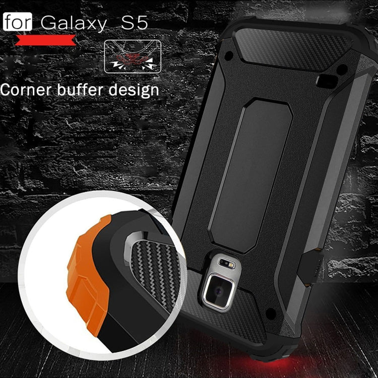 For Galaxy S5 / G900 Tough Armor TPU + PC Combination Case(Black) by buy2fix
