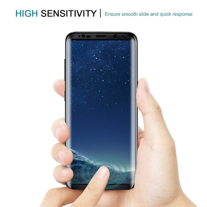 Full Screen Tempered Glass Screen Protector For Galaxy S8 / G9500(Black) - Samsung Accessories by buy2fix | Online Shopping UK | buy2fix