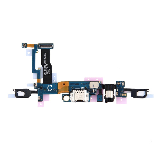 For Galaxy C5 Pro / C5010 Charging Port + Home Button + Earphone Jack Flex Cable by buy2fix