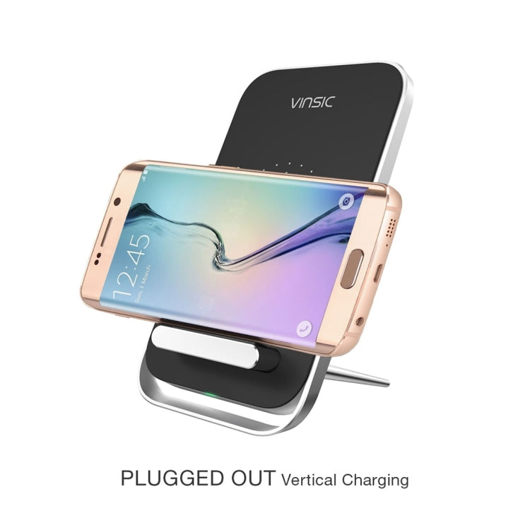 Vinsic Output 5V 1A Qi Standard Wireless Charger Fast Charger - Apple Accessories by VINSIC | Online Shopping UK | buy2fix