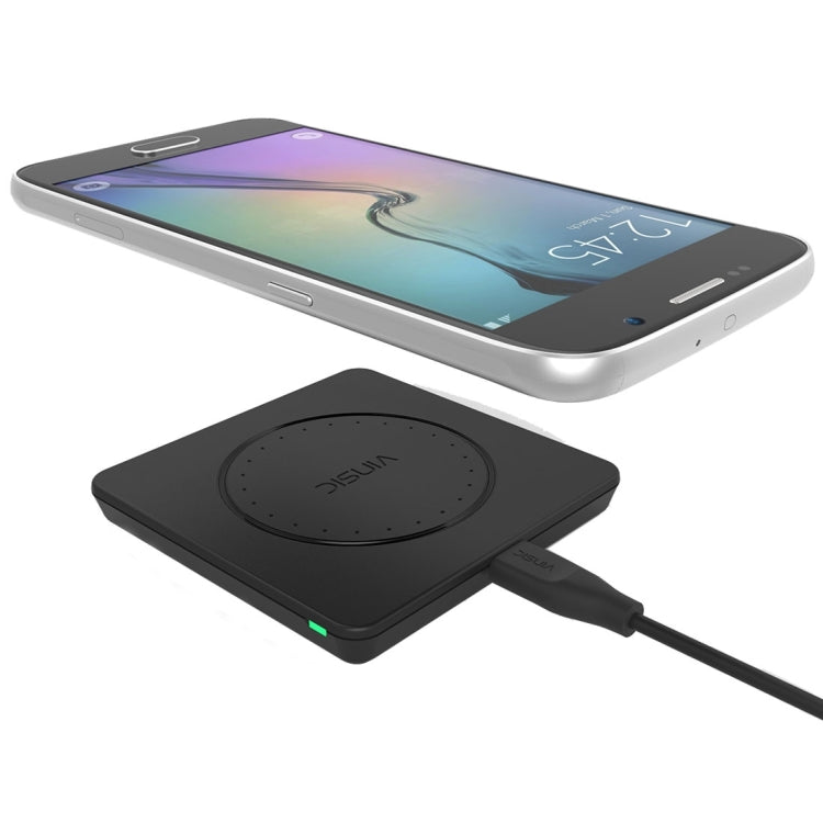 Vinsic 5V 1A Output Qi Standard Portable Wireless Charger Pad - Wireless Charger by VINSIC | Online Shopping UK | buy2fix