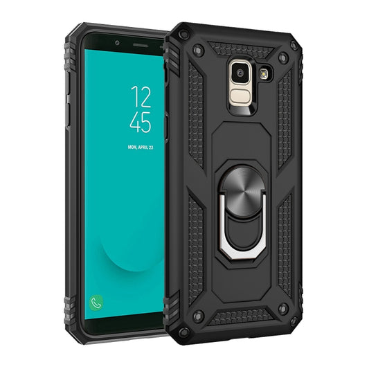 Armor Shockproof TPU + PC Protective Case for Galaxy J6 (2018), with 360 Degree Rotation Holder(Black) by buy2fix