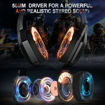 ONIKUMA K10 Computer Games Wired Headset with RGB LED Light - Multimedia Headset by ONIKUMA | Online Shopping UK | buy2fix