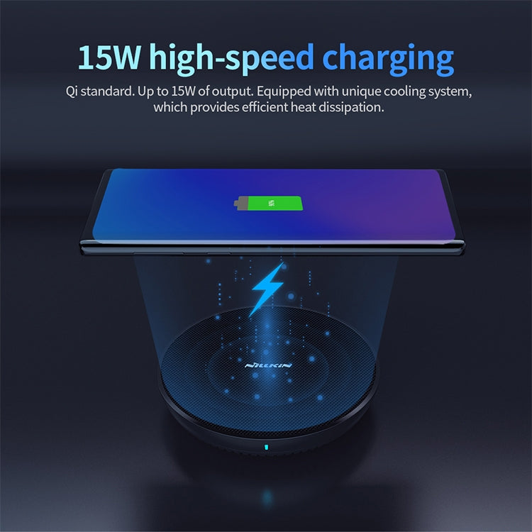 NILLKIN MC035 Power Flash Qi Standard High Speed Wireless Charger (Classic Nylon) - Wireless Charger by NILLKIN | Online Shopping UK | buy2fix