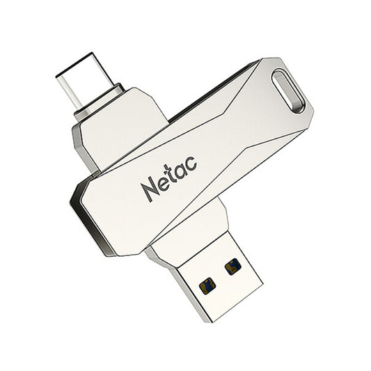 Netac U782C 64GB USB-C / Type-C + USB 3.0 360 Degrees Rotation Zinc Alloy Flash Drive OTG U Disk -  by Netac | Online Shopping UK | buy2fix