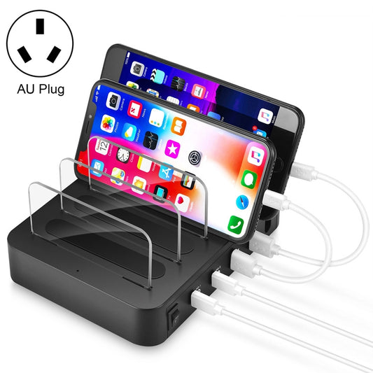 45W PD USB-C / Type-C + 18W PD USB-C / Type-C + 18W QC 3.0 USB + USB Ports Smart Charger with Detachable Bezel, AU Plug - Multifunction Charger by buy2fix | Online Shopping UK | buy2fix