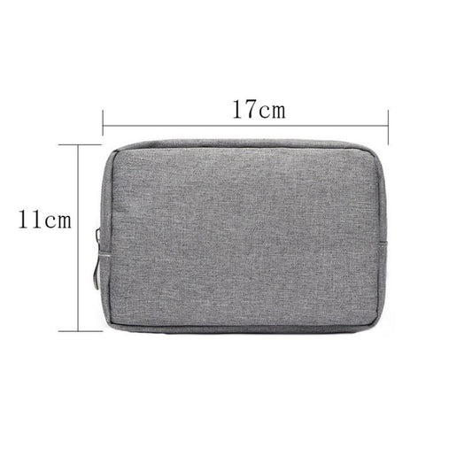 Multi-functional Headphone Charger Data Cable Storage Bag Power Pack, Size: S, 17 x 11.5 x 5.5cm (Grey) by buy2fix