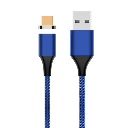 M11 3A USB to Micro USB Nylon Braided Magnetic Data Cable, Cable Length: 1m(Blue) - Mobile Accessories by buy2fix | Online Shopping UK | buy2fix