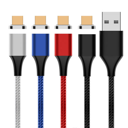 M11 3A USB to Micro USB Nylon Braided Magnetic Data Cable, Cable Length: 1m(Blue) - Mobile Accessories by buy2fix | Online Shopping UK | buy2fix
