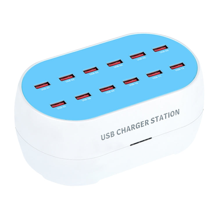 830-12 120W 12 USB Ports Multifunction Smart Charger Station AC100-240V, US Plug(White) - Multifunction Charger by buy2fix | Online Shopping UK | buy2fix