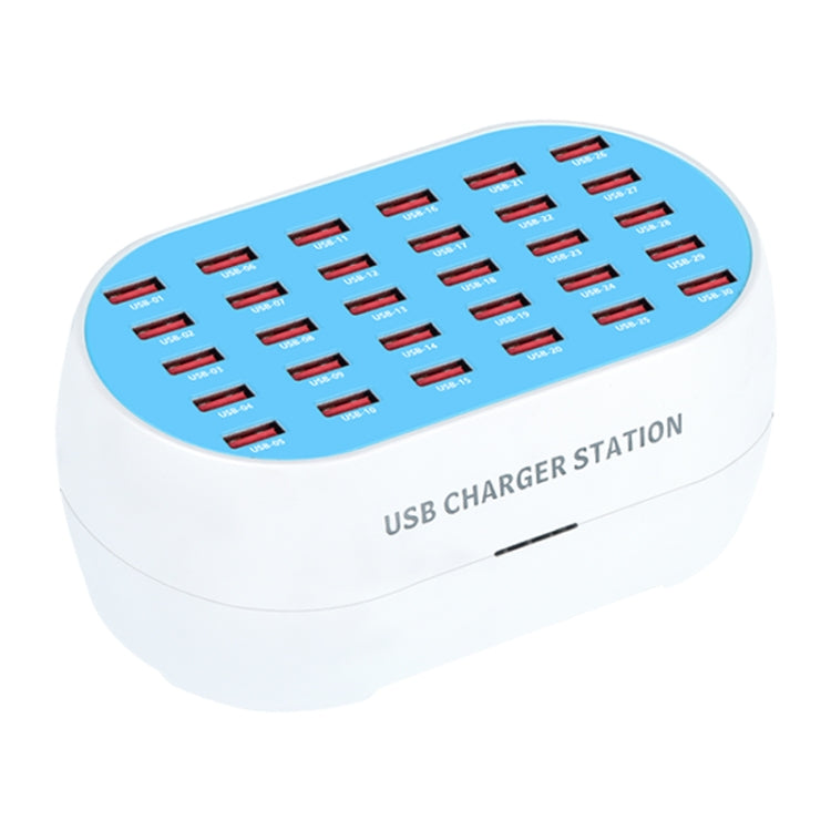 830 180W 30 USB Ports Multifunction Smart Charger Station AC100-240V, US Plug (White) - Multifunction Charger by buy2fix | Online Shopping UK | buy2fix