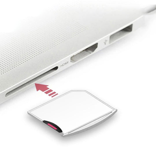 TF Card to SD Adapter for MacBook Air / Pro, Support up to 512GB (White)