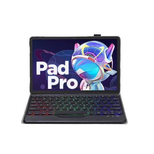 AM20-BS Lambskin Texture Ultra-thin Backlight Bluetooth Keyboard Leather Tablet Case For Lenovo Xiaoxin Pad 2022 10.6 inch/Tab M10 Plus 10.6 3rd Gen 2022(Black) by buy2fix