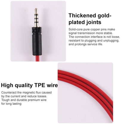 ZS0008 3.5mm to 2.5mm Wired Earphone Cable(Red) - Headset Accessories by buy2fix | Online Shopping UK | buy2fix
