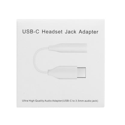 Type-C Male to 3.5mm Female Earphone Adapter Audio Adapter (White) - Type-C Adapter by buy2fix | Online Shopping UK | buy2fix