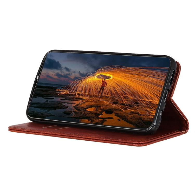 Magnetic Retro Crazy Horse Texture Horizontal Flip Leather Case for Galaxy S10 5G, with Holder & Card Slots & Photo Frame (Brown) by buy2fix