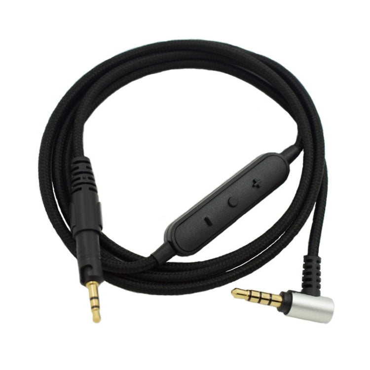 ZS0091 Wire-controlled Version Headphone Audio Cable for Audio-technica ATH-M50X M40X(Black) - Headset Accessories by buy2fix | Online Shopping UK | buy2fix