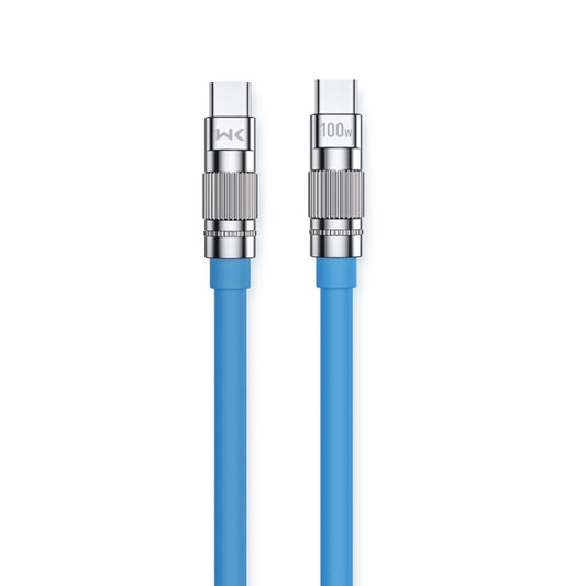 WK WDC-188 Qjie Series 100W USB-C/Type-C to USB-C/Type-C Fast Charge Data Cable, Length: 1m (Blue) -  by WK | Online Shopping UK | buy2fix