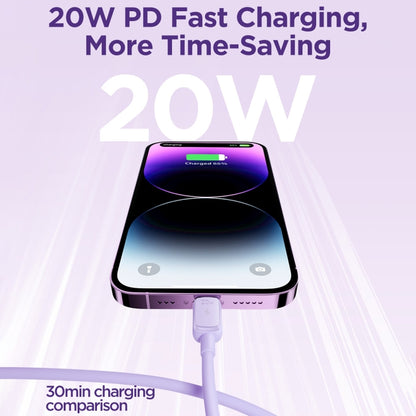 JOYROOM S-CL020A14 Multi-Color Series 20W USB-C / Type-C to 8 Pin Fast Charging Data Cable, Length:1.2m (Purple) - 2 in 1 Cable by JOYROOM | Online Shopping UK | buy2fix