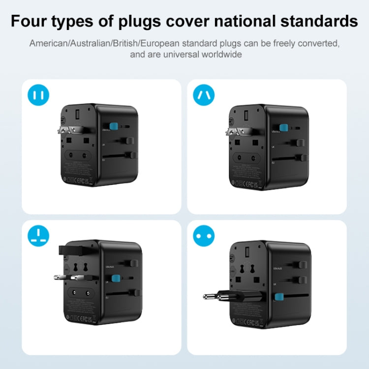 MOMAX UA12 1-World 17W Global Travel Fast Charger Power Adapter - International Plug Adaptor by MOMAX | Online Shopping UK | buy2fix