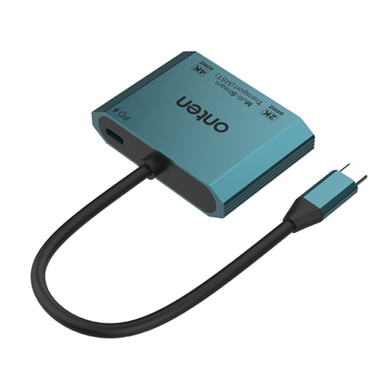 Onten M205 3 in 1 Type-C to HDMI+VGA+PD Fast Charge Video Converter (Green) by Onten