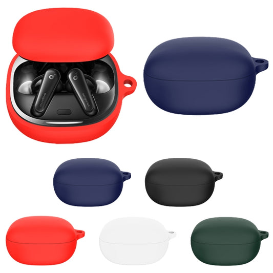 For Anker Soundcore Liberty 4 Bluetooth Earphone Silicone Protective Case (Blue) by buy2fix