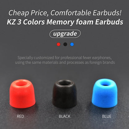 KZ 6 PCS Sound Insulation Noise Cancelling Memory Foam Earbuds Kit for All In-ear Earphone, Size: L & M & S(Blue) - Apple Accessories by KZ | Online Shopping UK | buy2fix