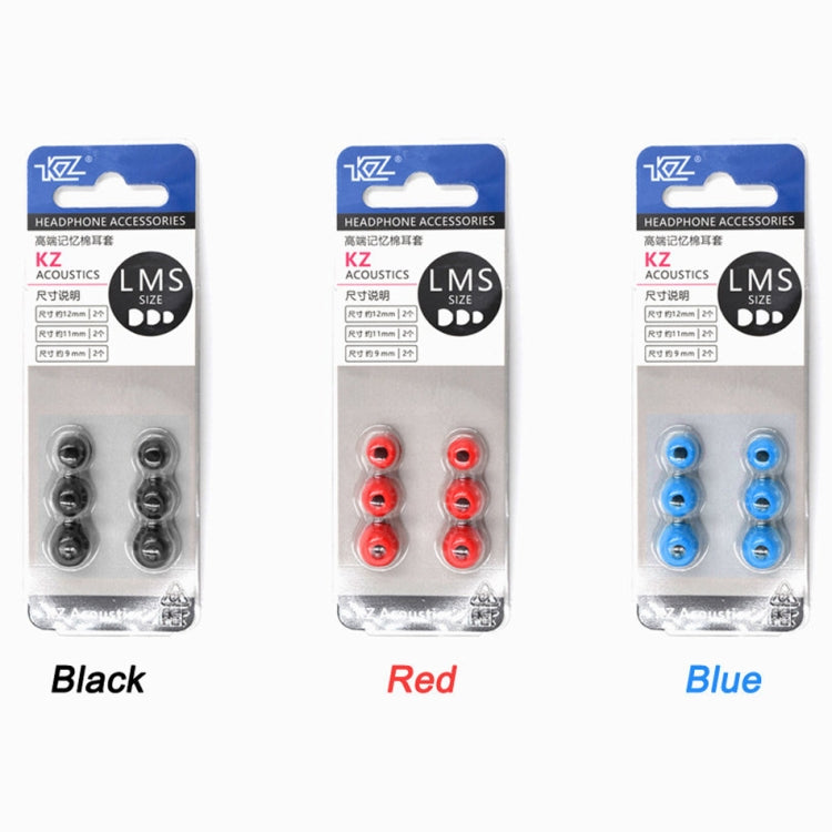 KZ 6 PCS Sound Insulation Noise Cancelling Memory Foam Earbuds Kit for All In-ear Earphone, Size: L & M & S(Red) - Apple Accessories by KZ | Online Shopping UK | buy2fix