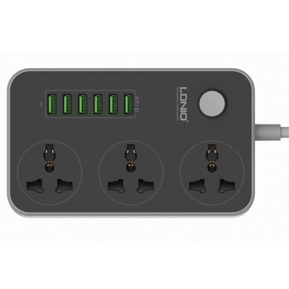 LDNIO SC3604 6 x USB Ports Multi-function Travel Home Office Socket, Cable Length: 2m, EU Plug - Consumer Electronics by LDNIO | Online Shopping UK | buy2fix