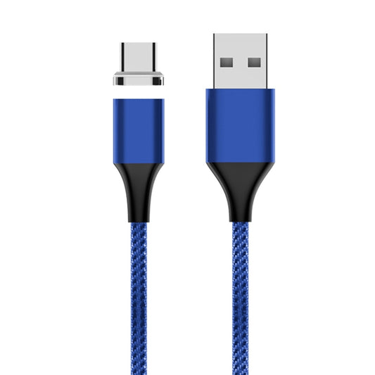 M11 5A USB to USB-C / Type-C Nylon Braided Magnetic Data Cable, Cable Length: 1m (Blue) - Mobile Accessories by buy2fix | Online Shopping UK | buy2fix