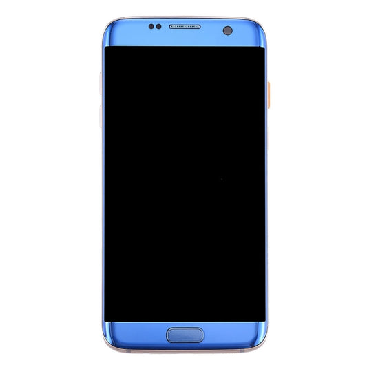 Original LCD Screen and Digitizer Full Assembly with Frame & Charging Port Board & Volume Button & Power Button for Galaxy S7 Edge / G935A(Blue) by buy2fix