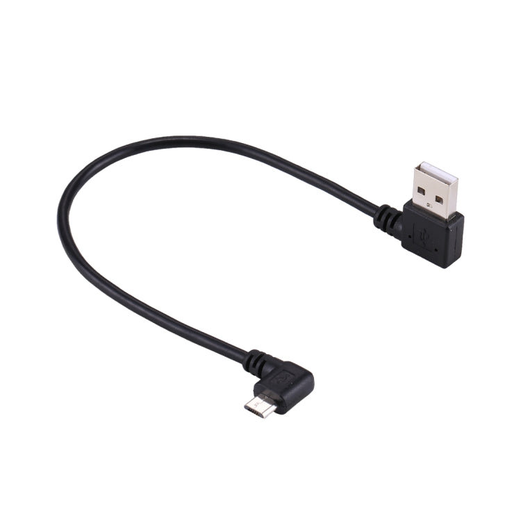 24cm USB Elbow to Micro USB Elbow Charging Cable - Micro USB Cable by buy2fix | Online Shopping UK | buy2fix