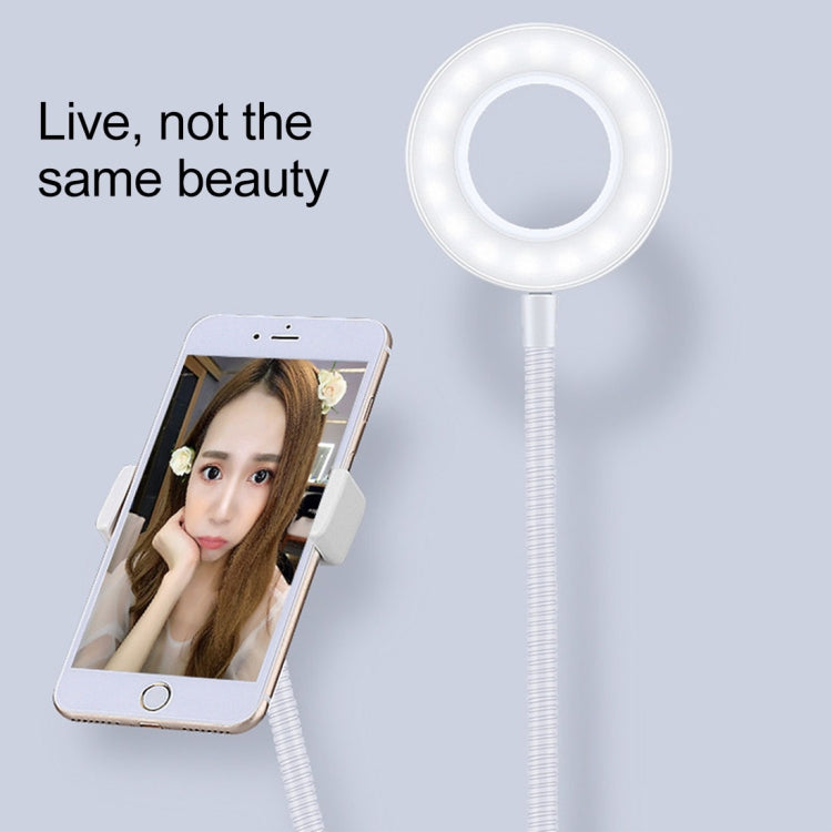 Clip Style Universal Cell Phone Holder Bracket Selfie Ring Light with 3-Color Light Adjustment, for Studio Recording, Live Broadcast, Live Show, KTV, etc.(Black) - Consumer Electronics by buy2fix | Online Shopping UK | buy2fix