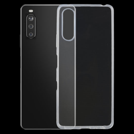 For Sony Xperia 10 III 0.75mm Ultra-thin Transparent TPU Soft Protective Case (Transparent)