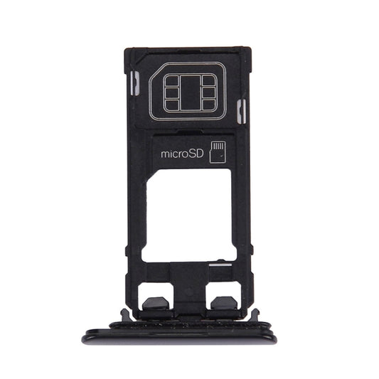 SIM Card Tray + Micro SD Card Tray for Sony Xperia XZ (Single SIM Version)(Black) by buy2fix