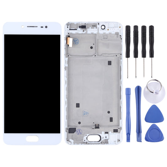TFT LCD Screen for Vivo X7 Digitizer Full Assembly with Frame(White) by buy2fix