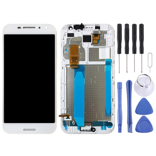 OEM LCD Screen for Vodafone Smart N8 VFD610 Digitizer Full Assembly with Frame（White) by buy2fix