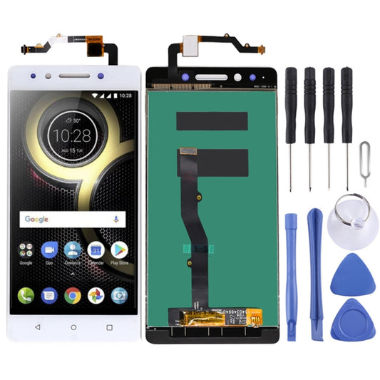OEM LCD Screen for Lenovo K8 Note XT1902-3 with Digitizer Full Assembly (White) by buy2fix