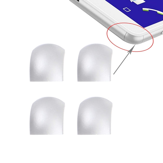 4 PCS Frontblendenkante für Sony Xperia C4 (Weiß)