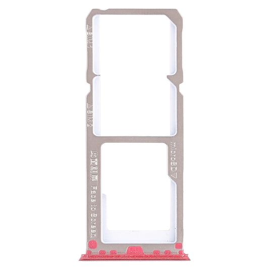 For OPPO A3 2 x SIM Card Tray + Micro SD Card Tray (Red) by buy2fix