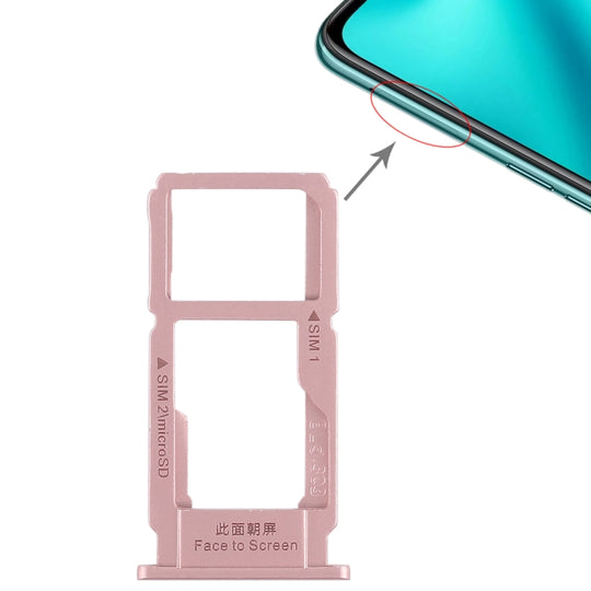 SIM-Kartenfach + SIM-Kartenfach / Micro-SD-Kartenfach für OPPO R11 Plus (Rose Gold)