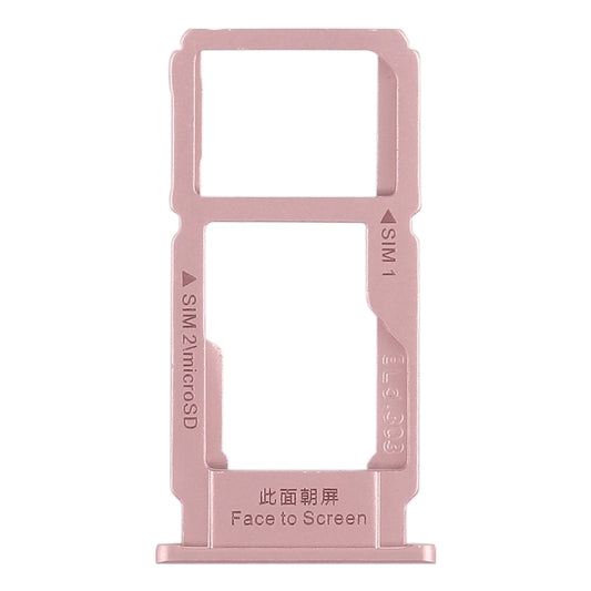 For OPPO R11 Plus SIM Card Tray + SIM Card Tray / Micro SD Card Tray (Rose Gold) by buy2fix